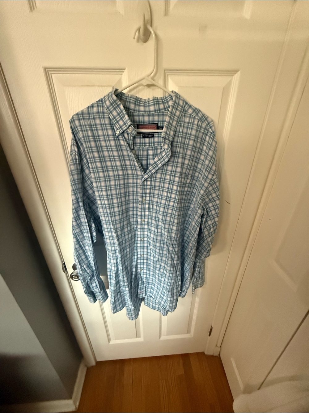 Vineyard Vines Light Blue Plaid Button-Down Shirt